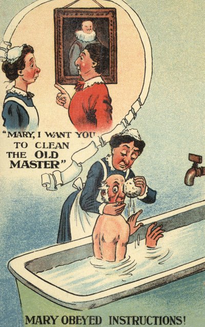 Maid misunderstanding her mistress by English School